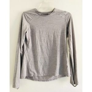 REI | Women's Grey Long Sleeve Crew Neck Pullover Pursuits Shirt Size Small